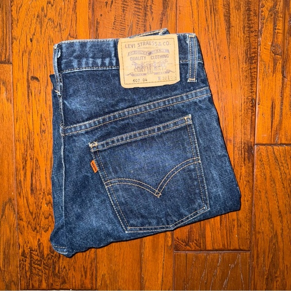 LVC Levi’s Vintage 90’s 607 Orange Tab Straight Leg Jean 32 x 30 - Picture 8 of 11
